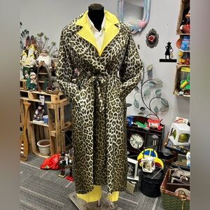 Count Romi French Leopard Print Trench waterproof Coat